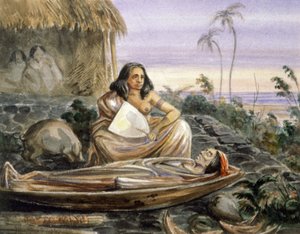 Veglia funebre in Oceania da Maximilien Radiguet