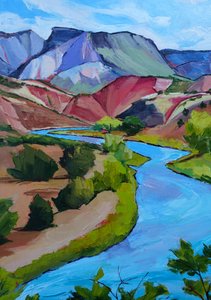 La colorata valle del fiume da Maxine Shore