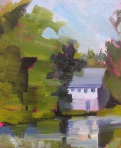 Casa in stile impressionista in riva al lago da Maxine Shore