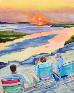 Un rilassante tramonto sulla costa da Maxine Shore