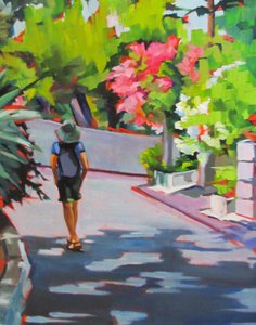 Passeggiata nel giardino estivo da Maxine Shore