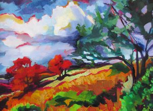 Un vivace paesaggio autunnale