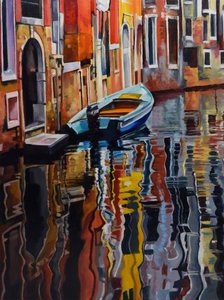 Barca "Vibrant Venice" da Maxine Shore
