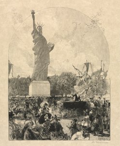 La Libertà che Illumina il Mondo, Offerta alla Città di Parigi dagli Americani da May 30 Publiished in Le Monde