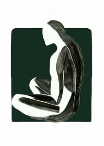 Figura seduta in silenzio