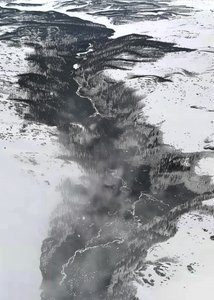 Il tortuoso fiume invernale