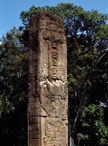 (dettaglio) della stele E sulla grande piazza