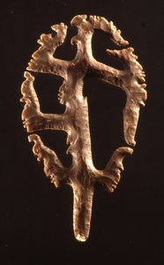 Selce eccentrica posta in dedica sulla Scalinata Geroglifica, Copan, Periodo Classico Tardo (600-900)