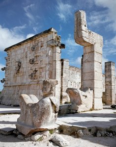 Ingresso del tempio dei guerrieri, 750-1200 da Mayan