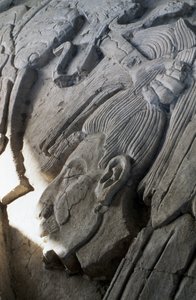 Rilievo su una piramide, periodo tardo classico (600-900 d.C.)