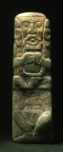 Statuetta posta in dedica lungo la Scalinata Geroglifica, Copan, Periodo Classico Tardo (600-900)
