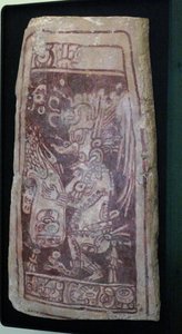 Copertura della volta con pittura del Dio K