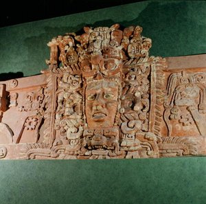 Maschera architettonica, Campeche, Penisola dello Yucatan, Messico da Mayan Mayan