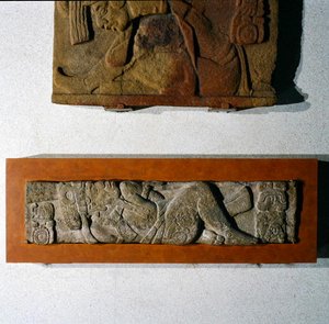 Architrave 27 da Tonina, Chiapas, Messico, Periodo Classico Tardo (600-900 d.C.) da Mayan Mayan