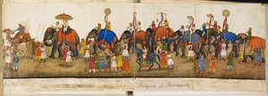 Panorama processionale, illustrazione da 