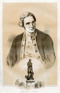 Capitano James Cook, ufficiale navale e esploratore britannico del XVIII secolo, 1879 da McFarlane and Erskine