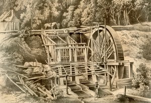 Mulino per la frantumazione del quarzo, Australia, 1879 da McFarlane and Erskine