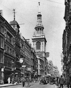 La guglia della Chiesa di Bow, Londra, 1926-1927 da McLeish