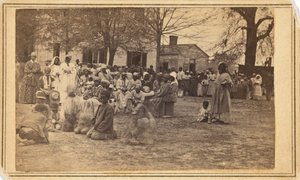 Campo profughi, Piantagione Bullard, 1864 (foto) da McPherson & Oliver