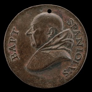Battista Spagnoli di Mantova, 1447-1516, poeta carmelitano [recto], c. 1513 da Mea