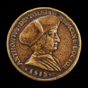 Antonio Gonzalo de Toledo, c. 1480-1524, Medico a Lione [recto], 1518