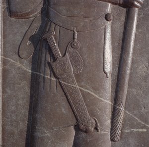 Scultura della spada del portatore d