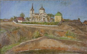 Tarchany. Vista della Chiesa dell