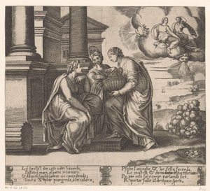 Psiche visitata dalle sue sorelle (Storia di Amore e Psiche)