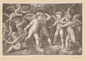 Putti che giocano da Meester van de Dobbelsteen