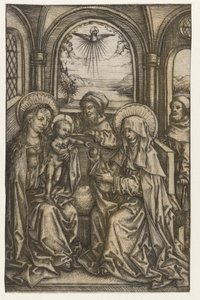 La Sacra Famiglia in uno spazio a volta da Meester van het Amsterdamse Kabinet