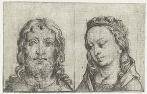 Le teste di Cristo e Maria da Meester van het Amsterdamse Kabinet