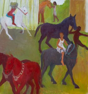 Cavalli, 2023 (olio su tela)