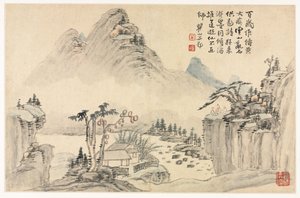 Paesaggi in Vari Stili dopo i Vecchi Maestri da Mei Qing