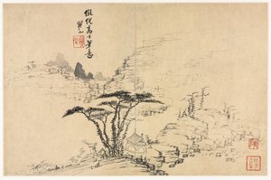 Paesaggi in Vari Stili dopo i Vecchi Maestri da Mei Qing