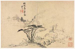 Paesaggi in vari stili dopo i vecchi maestri da Mei Qing