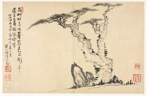 Paesaggi in vari stili dopo i vecchi maestri da Mei Qing