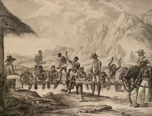 Il lavaggio dei diamanti, Curralinho, 1823-1831 da Meier