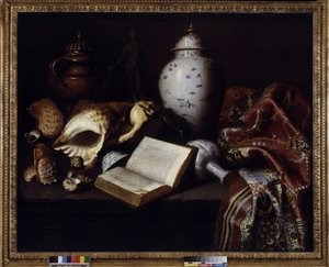 Vasi cinesi, conchiglie, bronzi antichi, libri e tappeti da Meiffren (c.1630 1705) Conte