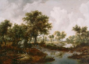 Paesaggio boscoso, 1667 da Meindert Hobbema