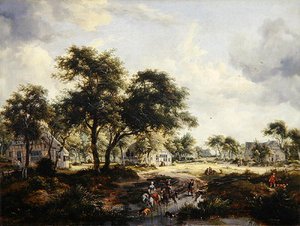 Paesaggio boscoso da Meindert Hobbema