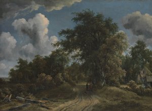 Strada nel Bosco da Meindert Hobbema