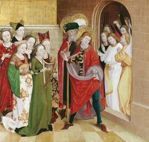 San Vito rinuncia ai piaceri del mondo da Meister der Veitslegende