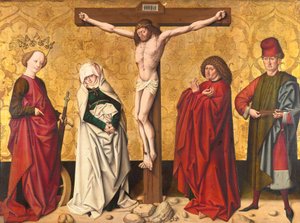 Cristo in croce tra i santi Maria e Giovanni, Caterina e Sebastiano