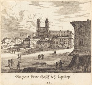 Veduta della città da Melchior Küsel after Johann Wilhelm Baur