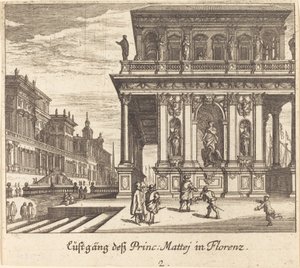 Palazzo, Firenze da Melchior Küsel after Johann Wilhelm Baur