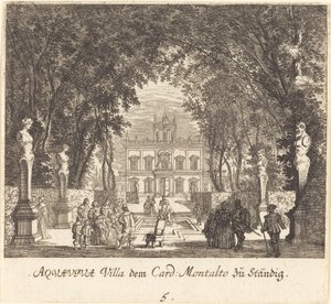 Villa Aquaviva da Melchior Küsel after Johann Wilhelm Baur
