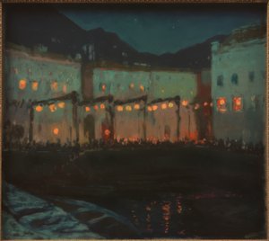 Festa popolare notturna al Lago di Garda da Melchior Lechter