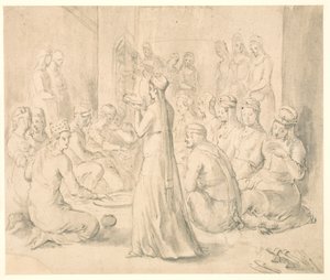 Un gruppo di donne turche che cenano