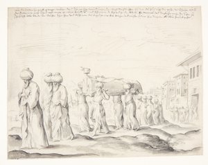 Un Corteo Funebre Turco da Melchior Lorck