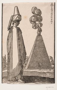Uomo con mantello da Melchior Lorck
